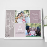 FAMILY 2 Foto Collage Script Modernes Zitat Leinwanddruck<br><div class="desc">Fügen Sie eine personalisierte Touch in jedem Raum Ihrer Zuhause mit diesem personalisierten Boho FAMILY Foto Collage Script Moderne Quote Leinwand Design oder geben Sie es als vollkommenes Geschenk für Weihnachten,  Geburtstag oder ein Geschenk an Ihre Freunde! Bestelle noch heute!</div>