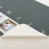 FAMILY 6 FotoCollage Modernes Schiefer Grau Sherpadecke (3/4)