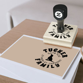 FAMILY Address Hund Image Rubber Briefmarke Gummistempel