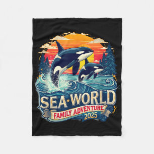 Family Adventure Sea World 2025 Ocean Explorer Mem Fleecedecke