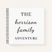 Family Adventures Modern Minimal Design Notizblock (Vorderseite)