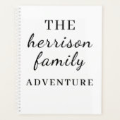 Family Adventures Modern Minimal Design Planer (Vorderseite)