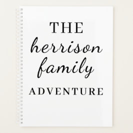Family Adventures Modern Minimal Design Planer