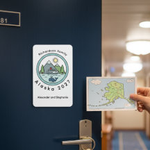 Family Alaska Cruise door marker