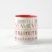 Family and Friends Thanksgiving Mug Tasse (Zentrum)