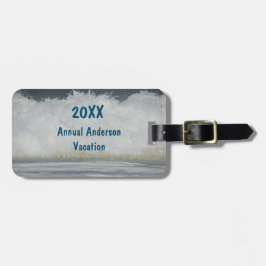 Family Beach Vacation Ocean Foto Summer Wiedersehe Gepäckanhänger