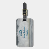 Family Beach Vacation Ocean Foto Summer Wiedersehe Gepäckanhänger (Vorderseite vertikal)