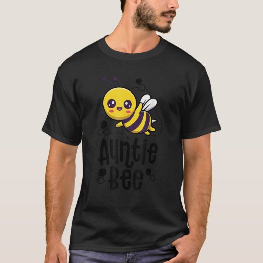 Family Bees Auntie Aunt Birthday First Bee Day Out T-Shirt (Vorderseite)