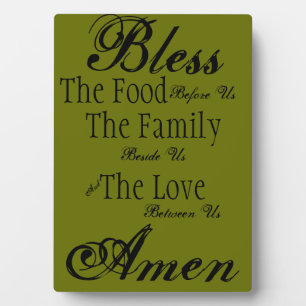 Family Blessing Plaque Fotoplatte
