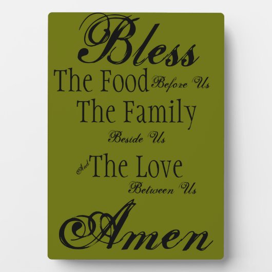 Family Blessing Plaque Fotoplatte (Vorderseite)