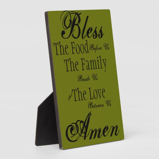 Family Blessing Plaque Fotoplatte (Seite)