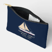 Family Boat Trip Nautical Swag Custom Zubehörtasche (Offen)