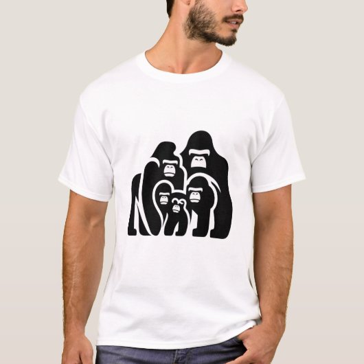 "Family Bond Gorilla T - Shirt Design" (Vorderseite)