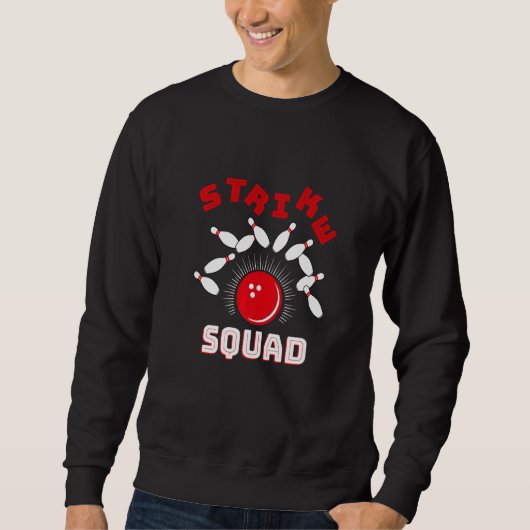 Family Bowling Gutter Rollin' Bowlers Squad Strike Sweatshirt (Vorderseite)