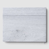 Family Cabin Rustic Wood Personalized Gästebuch (Rückseite)