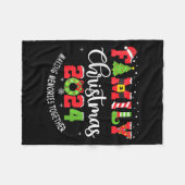 Family Christmas 2024 Matching Outfit Xmas Squad S Fleecedecke (Vorderseite (Horizontal))