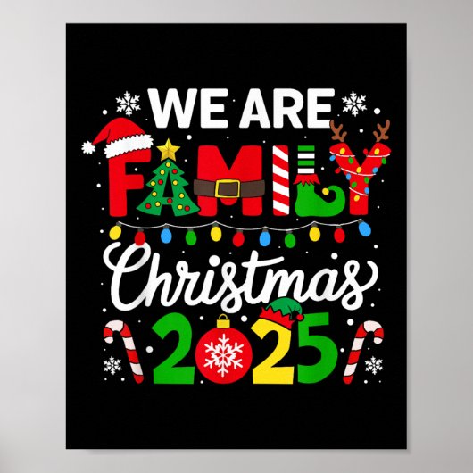 Family Christmas 2025 Christmas Squad Xmas Matchin Poster (Vorne)