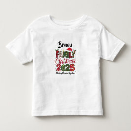  Family Christmas 2025 customizable Matching Kleinkind T-shirt