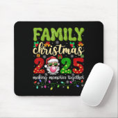 Family Christmas 2025 Funny Xmas Tees Matching Squ Mousepad (Mit Mouse)