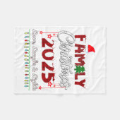 Family Christmas 2025 Love, Laughs And Lights Holi Fleecedecke (Vorderseite (Horizontal))