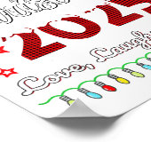 Family Christmas 2025 Love, Laughs And Lights Holi Poster (Ecke)