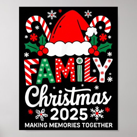 Family Christmas 2025 Matching Costume Together Xm Poster (Vorne)