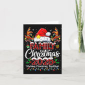 Family Christmas 2025 Matching Outfit Xmas Squad S Karte (Vorderseite)