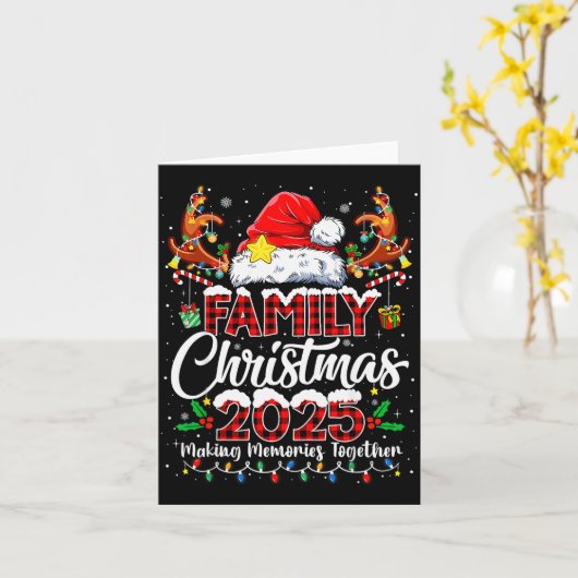 Family Christmas 2025 Matching Outfit Xmas Squad S Karte (Gelbe Blume)