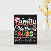 Family Christmas 2025 Matching Outfit Xmas Squad S Karte (Gelbe Blume)