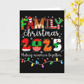 Family Christmas 2025 Matching Outfit Xmas Squad S Karte (Gelbe Blume)