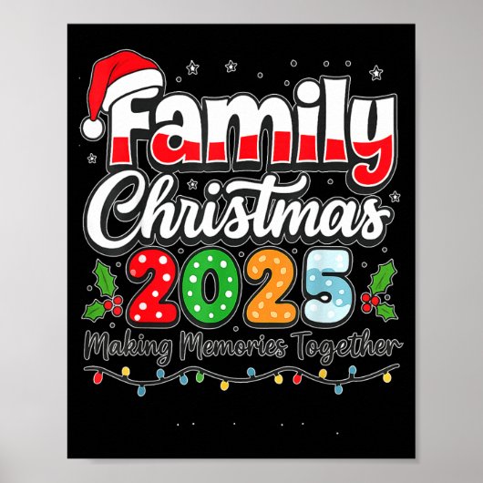 Family Christmas 2025 Matching Outfit Xmas Squad S Poster (Vorne)