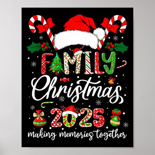 Family Christmas 2025 Matching Outfit Xmas Squad S Poster (Vorne)