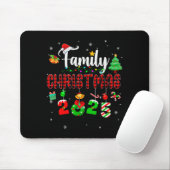 Family Christmas 2025 Matching Red Plaid Squad San Mousepad (Mit Mouse)