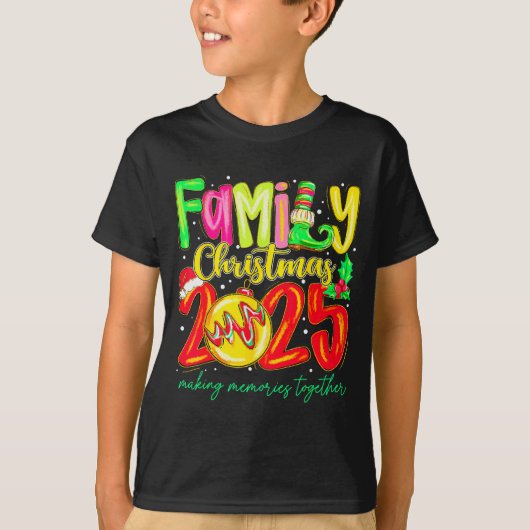 Family Christmas 2025 Matching Santa Tee Xmas Paja (Vorderseite)