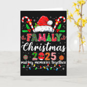 Family Christmas 2025 Matching Santa Tee Xmas Paja Karte (Gelbe Blume)