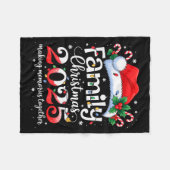 Family Christmas 2025 Matching Squad Santa Elf Fun Fleecedecke (Vorderseite (Horizontal))