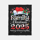 Family Christmas 2025 Matching Squad Santa Elf Fun Fleecedecke (Vorderseite)