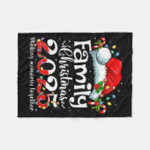Family Christmas 2025 Matching Squad Santa Elf Fun Fleecedecke (Vorderseite (Horizontal))