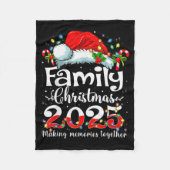 Family Christmas 2025 Matching Squad Santa Elf Fun Fleecedecke (Vorderseite)