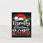 Family Christmas 2025 Matching Squad Santa Elf Fun Karte (Vorderseite)