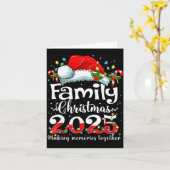 Family Christmas 2025 Matching Squad Santa Elf Fun Karte (Gelbe Blume)