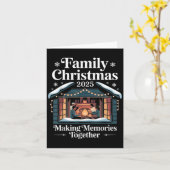 Family Christmas 2025 Matching Squad Santa Elf Fun Karte (Gelbe Blume)