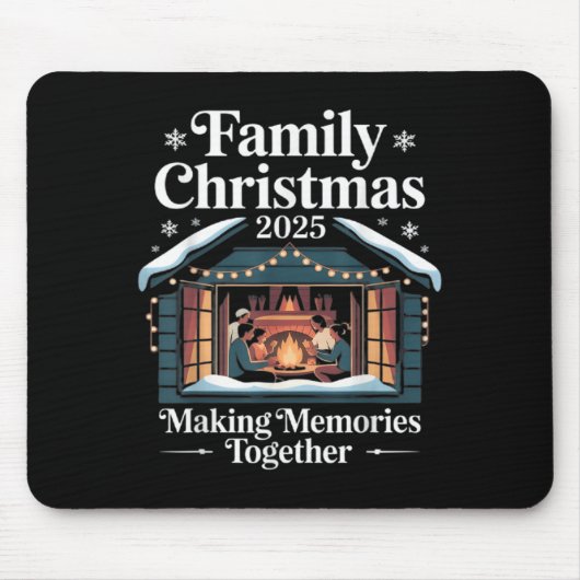 Family Christmas 2025 Matching Squad Santa Elf Fun Mousepad (Vorne)