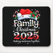 Family Christmas 2025 Matching Squad Santa Elf Fun Mousepad (Vorne)