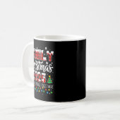 Family Christmas 2025 Matching Squad Santa Red Pla Kaffeetasse (Vorderseite Links)