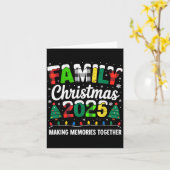 Family Christmas 2025 Matching Squad Santa Red Pla Karte (Gelbe Blume)