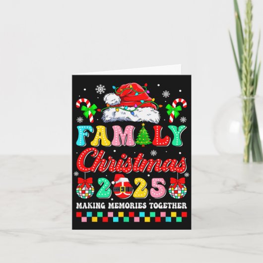 Family Christmas 2025 Matching Squad Santa Xmas Fu Karte (Vorderseite)