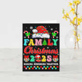 Family Christmas 2025 Matching Squad Santa Xmas Fu Karte (Gelbe Blume)