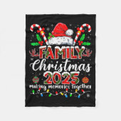 Family Christmas 2025 Matching Tee Xmas Santa Pjs Fleecedecke (Vorderseite)