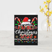 Family Christmas 2025 Matching Tee Xmas Santa Pjs Karte (Gelbe Blume)